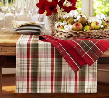 plaid runner