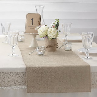 elegant hessian runner