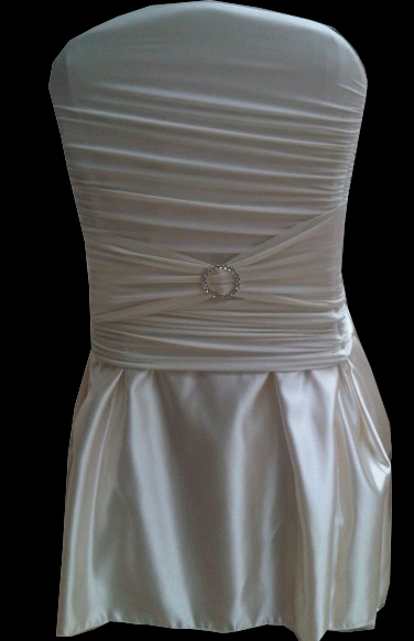 ruffled lycra chair cover(YHC-044)