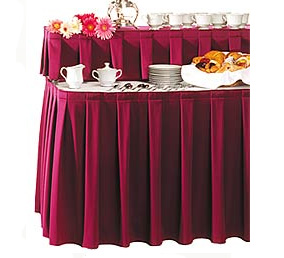 banquet box pleat skirt