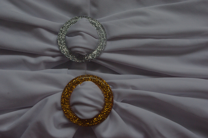 plastic buckle(silver&gold)