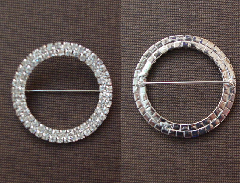 rhinestone brooche