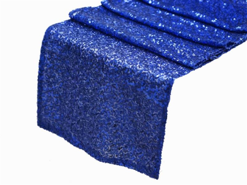 sequin runner-blue