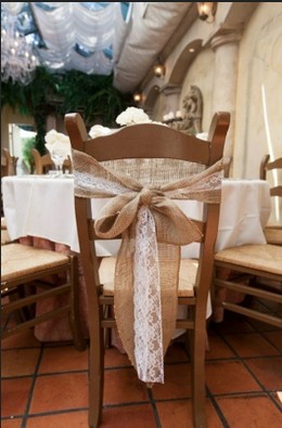 hessian&lace sash