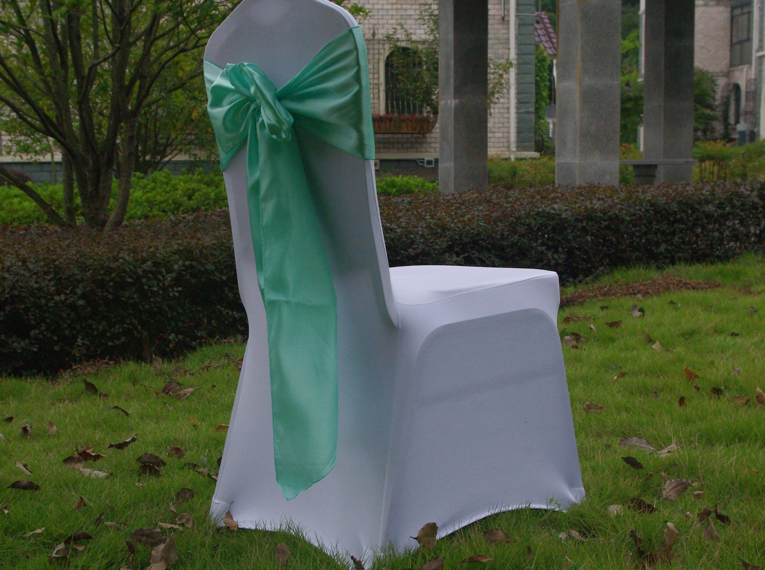 satin sash with tie