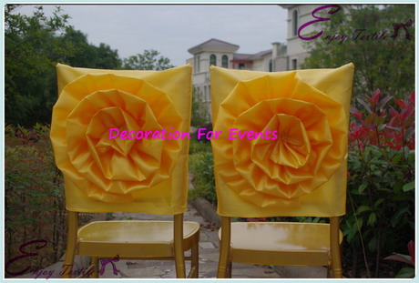 handmade taffeta/satin flower back cover