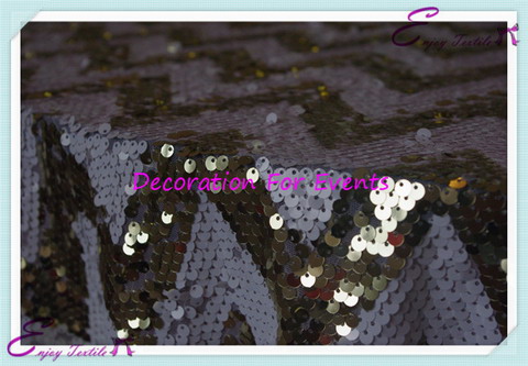 chevron sequin table cloth