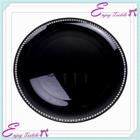 beaded plastic charger plate series-1