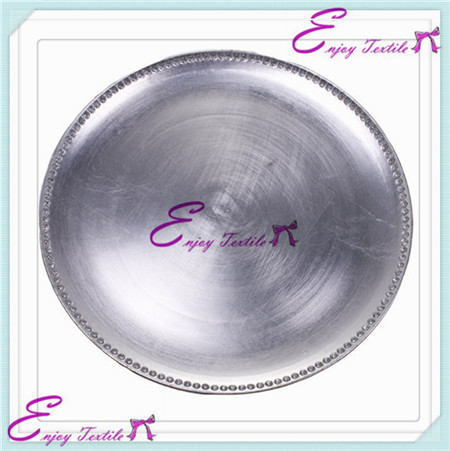 beaded round charger plate series-3