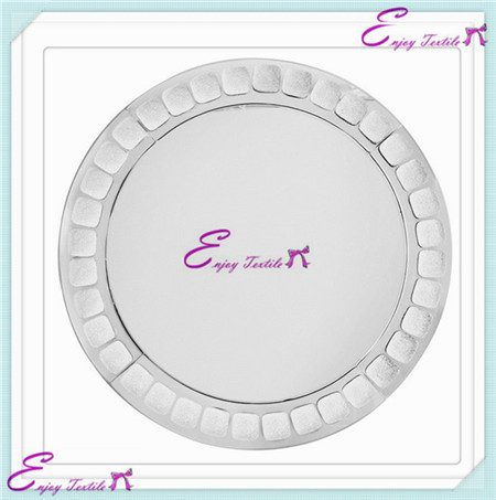 crystal round charger plate