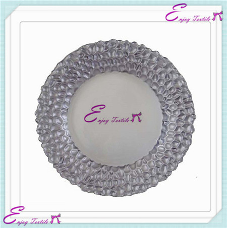 rugged honey edge plate-silver