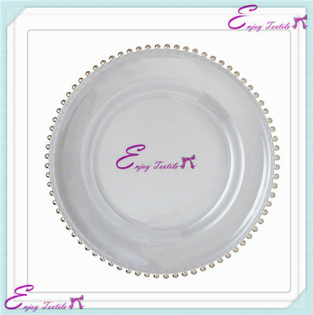 beaded elegant plate