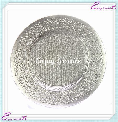 design glass charger plate