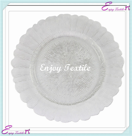 decoration charger plate-white
