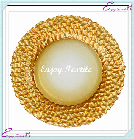 gold rugged honey edge plate