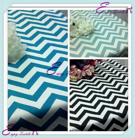 chevron polyester table cloth