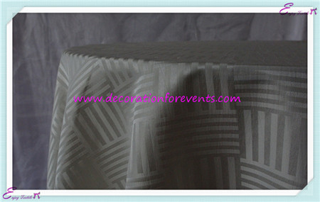 stripe jacquard table cloth