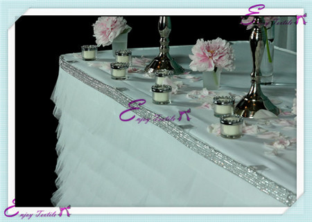 fancy swag table skirt
