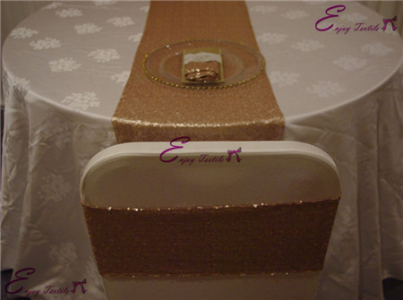 sequin spandex chair band