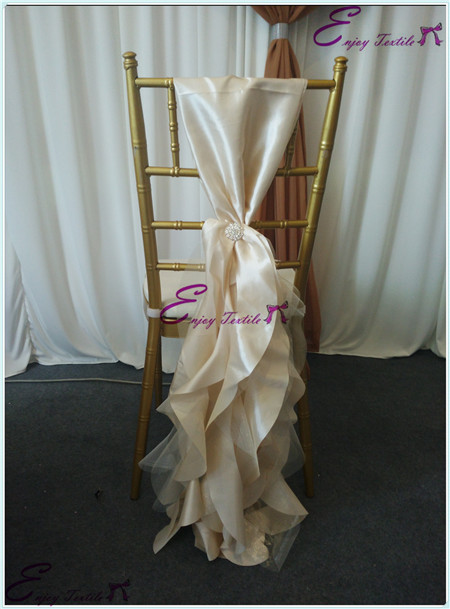 taffeta chair back tie tails