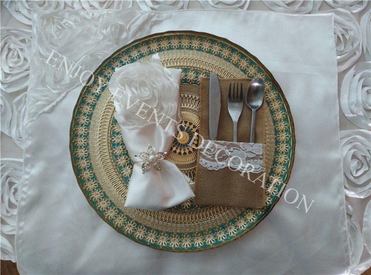 BURLAP/HESSIAN CUTLERY HOLDERS