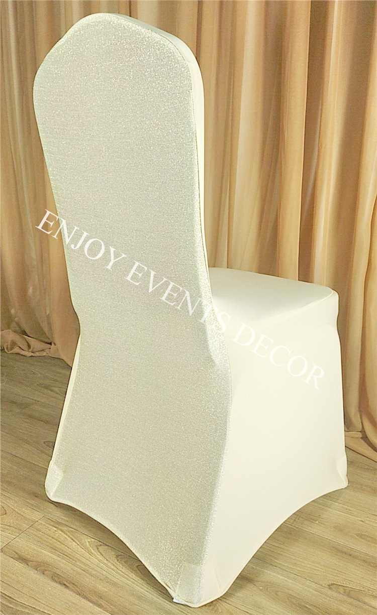 YHC#63 Gold Glitter Back Spandex Chair Cover