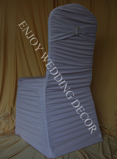 YHC#51 Classic Ruffled Spandex Banquet Chair Cover