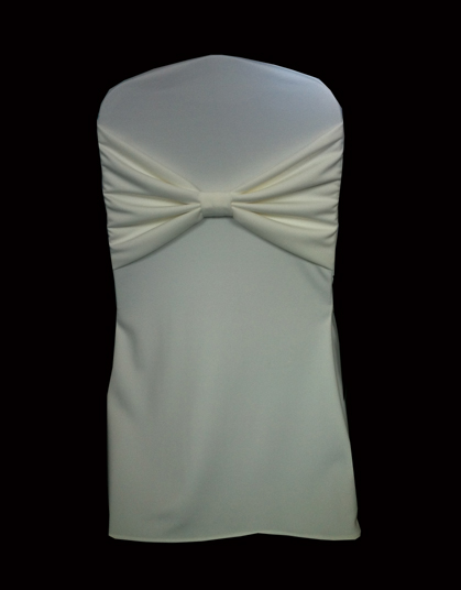 YHC#56 Self Band Scuba Banquet Chair Cover for Wedding