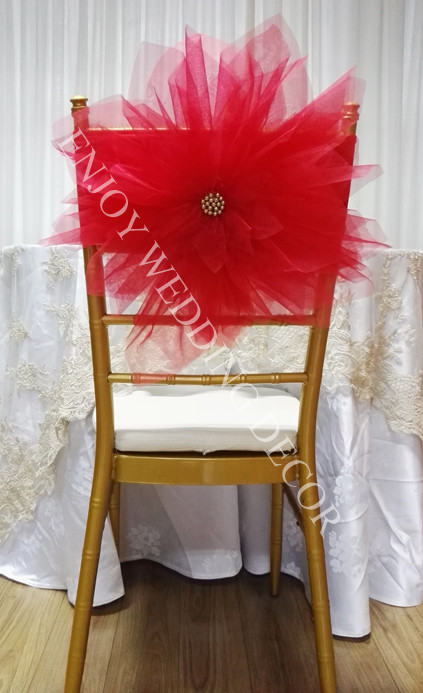 handmade organza flower