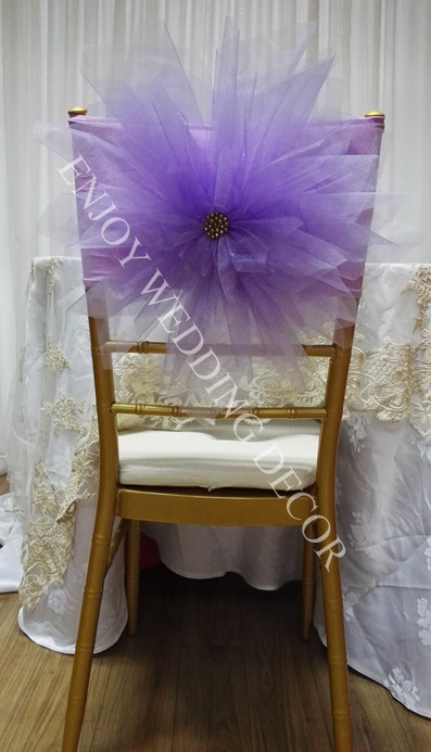 hand made organza flower
