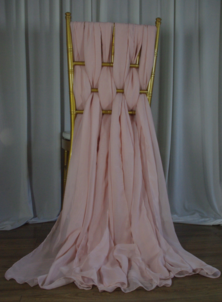 chiffon fabric chair cover