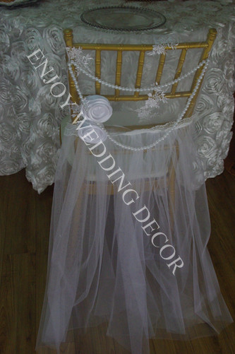 lace with tutu chair cover