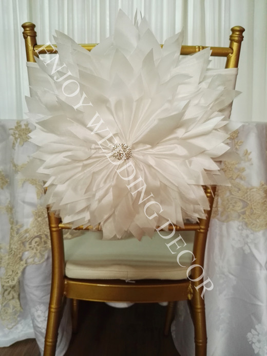 hand made flower chair sash
