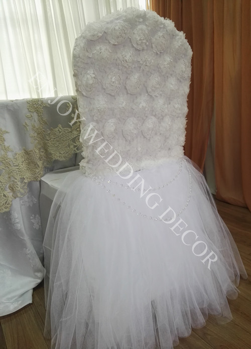 luxury with tutu skirt chair cover