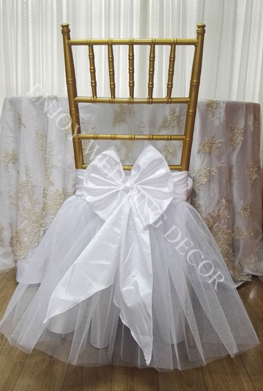tutu with butterfly chair cover