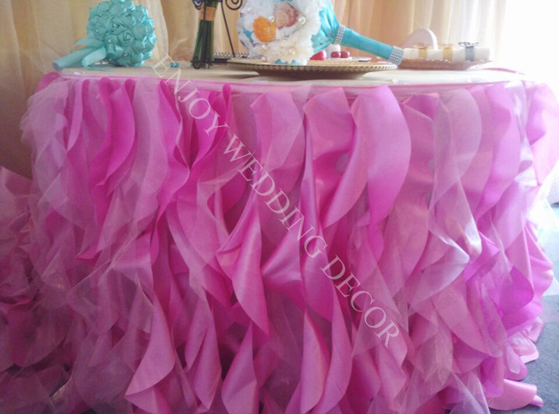 taffeta willow table skirt