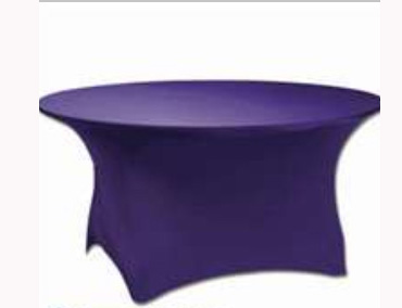 round lycra table cloth