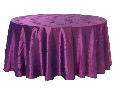 pintuck taffeta table cloth