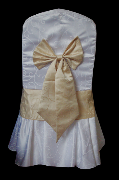jacquard chair cover with sash(YHC-042, #41)